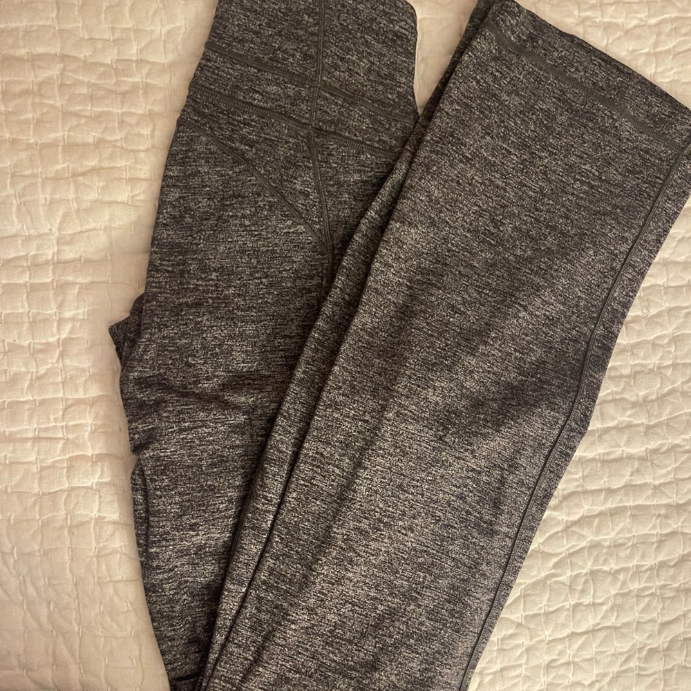 Lululemon Groove On Flare Gray Athletic Leggings